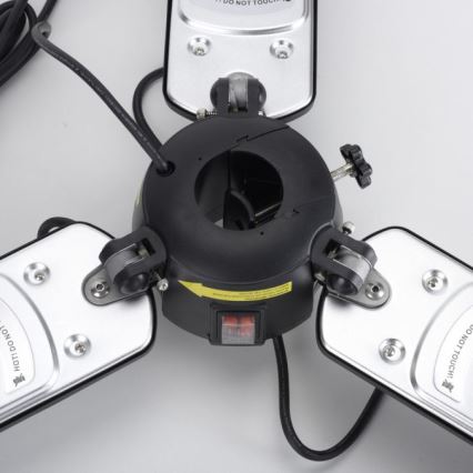 JUST LIGHT. 99513-18 - Grzejnik zewnętrzny GLOW 3x650W/1300W/2000W/230V IP34