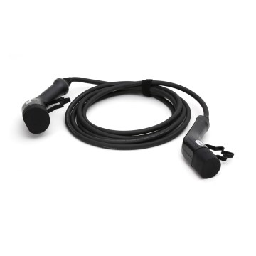 Kabel ładujący do samochodów elektrycznych typu 2 5m 11kW 16A IP54 czarny