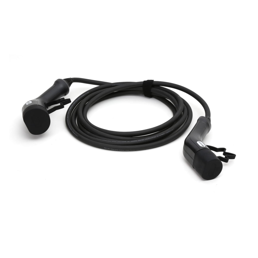 Kabel ładujący do samochodów elektrycznych typu 2 5m 11kW 16A IP54 czarny