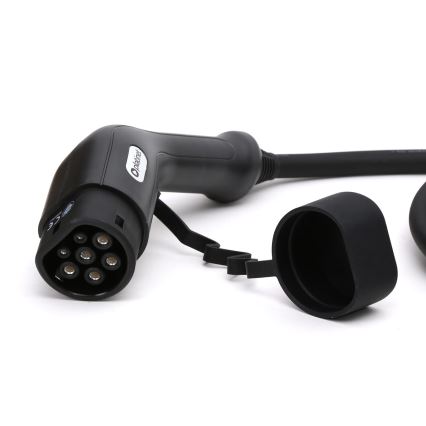 Kabel ładujący do samochodów elektrycznych typu 2 5m 11kW 16A IP54 czarny