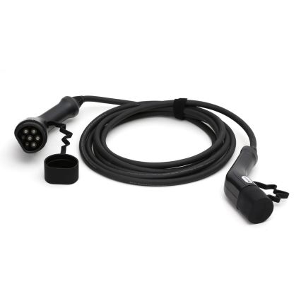Kabel ładujący do samochodów elektrycznych typu 2 5m 11kW 16A IP54 czarny