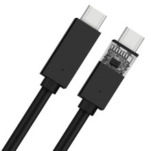 Kabel USB-C 2.0 konektor 1m czarny