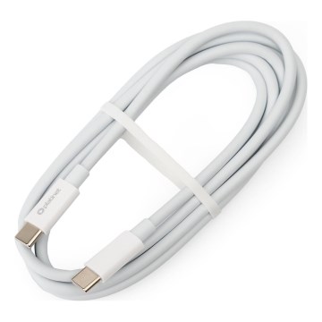 Kabel USB USB-C / USB-C złącze 100W 1,5m biały