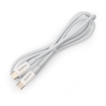Kabel USB USB-C / USB-C złącze 60W 1m biały