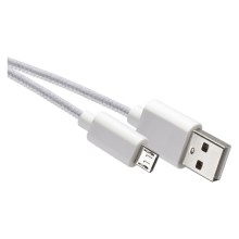 Kabel USB Złącze USB 2.0 A / złącze micro USB B białe