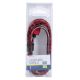 Kabel USB Złącze USB A / Micro USB 1m czerwony