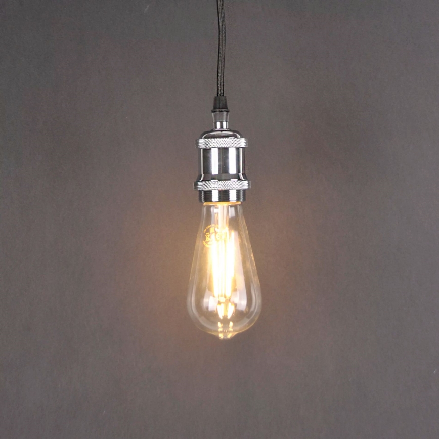 Kabel zasilający 1xE27/20W/230V chrom błyszczący