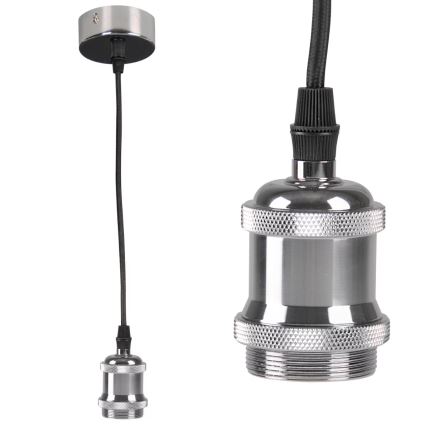 Kabel zasilający 1xE27/20W/230V chrom błyszczący