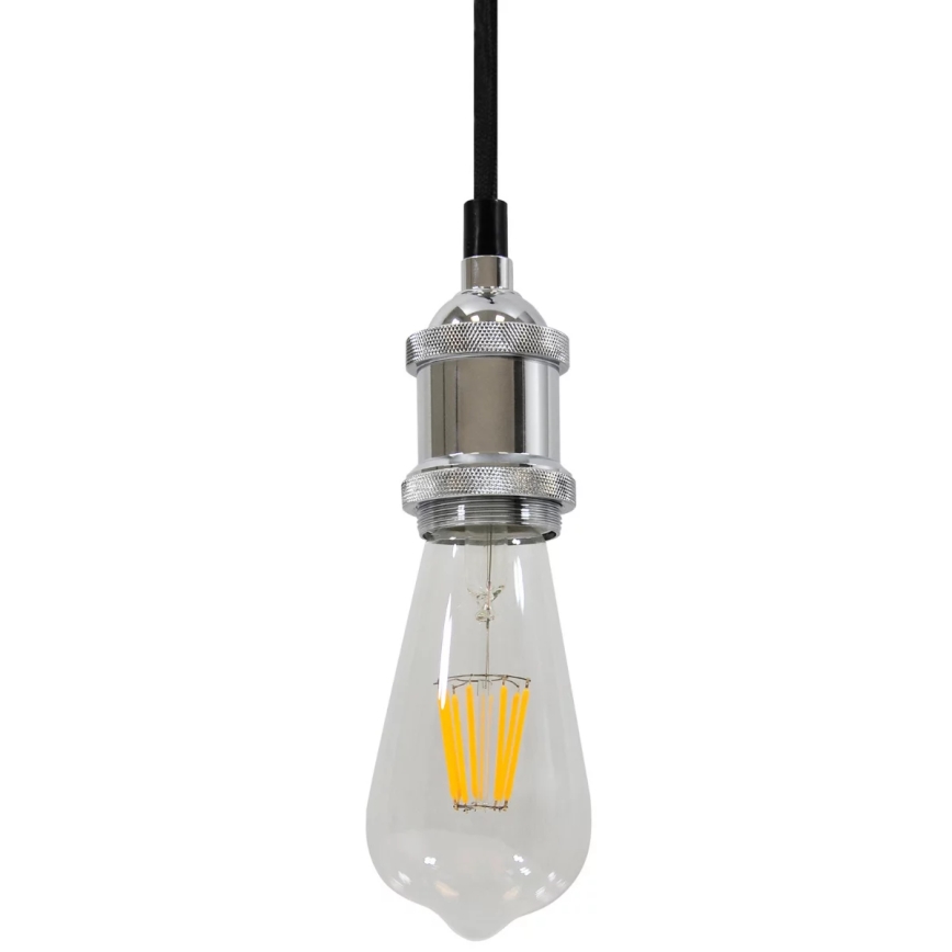 Kabel zasilający 1xE27/20W/230V chrom błyszczący
