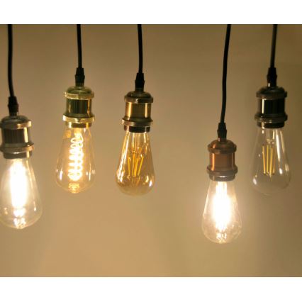 Kabel zasilający 1xE27/20W/230V złoty