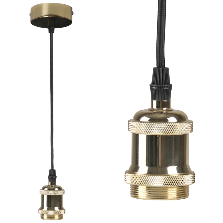 Kabel zasilający 1xE27/20W/230V złoty