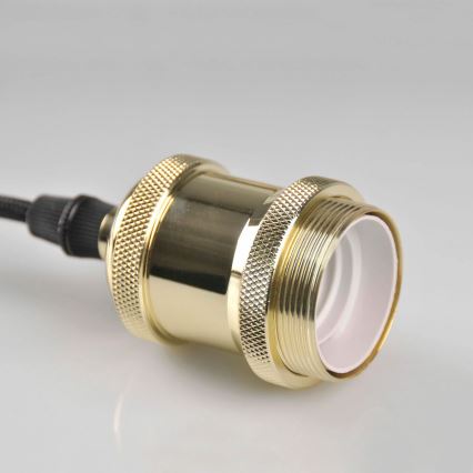Kabel zasilający 1xE27/20W/230V złoty