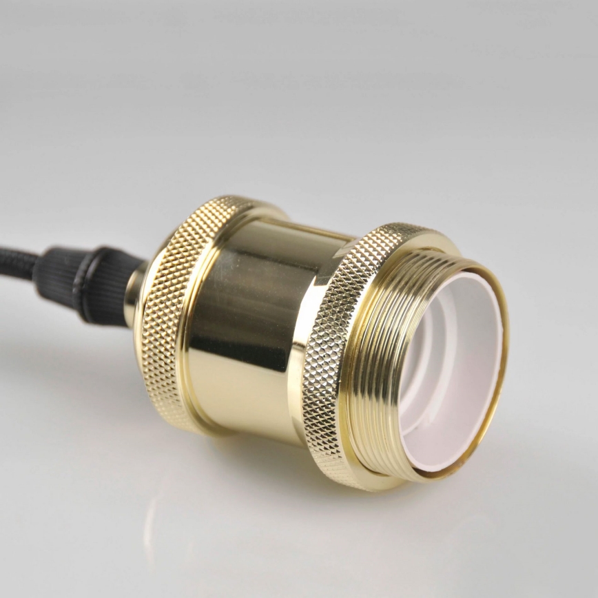 Kabel zasilający 1xE27/20W/230V złoty