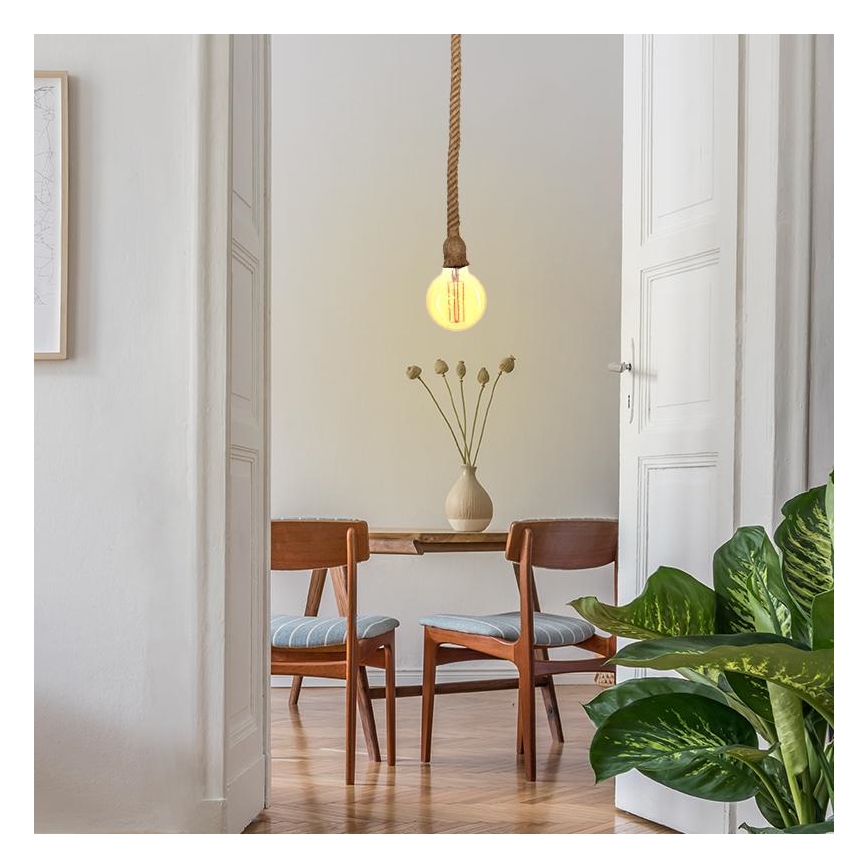 Kabel zasilający 1xE27/60W/230V 1 m