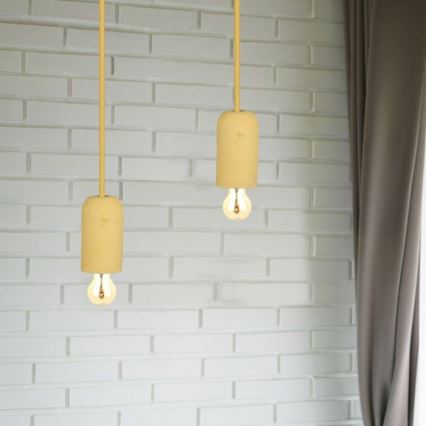 Kabel zasilający 1xE27/60W/230V beton/beżowy