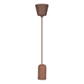 Kabel zasilający 1xE27/60W/230V beton/brązowy
