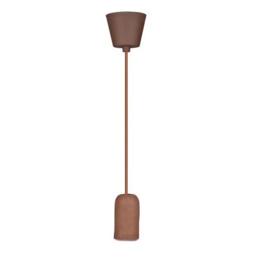 Kabel zasilający 1xE27/60W/230V beton/brązowy