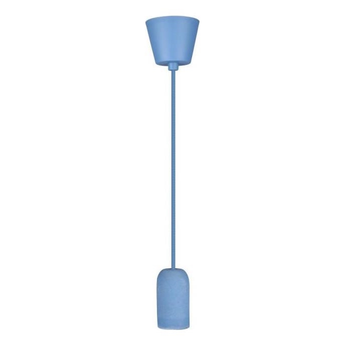 Kabel zasilający 1xE27/60W/230V beton/niebieski