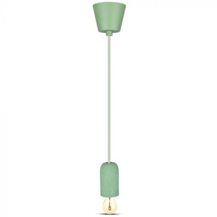 Kabel zasilający 1xE27/60W/230V beton/zielony