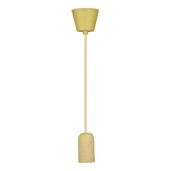 Kabel zasilający 1xE27/60W/230V beton/żółty