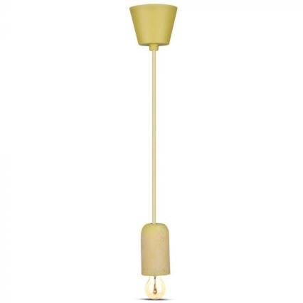 Kabel zasilający 1xE27/60W/230V beton/żółty