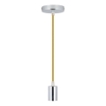 Kabel zasilający 1xE27/60W/230V brązowy/chrom błyszczący