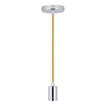 Kabel zasilający 1xE27/60W/230V brązowy/chrom błyszczący