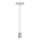 Kabel zasilający 1xE27/60W/230V jasnoróżowy/chrom błyszczący