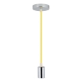 Kabel zasilający 1xE27/60W/230V żółty/chrom błyszczący