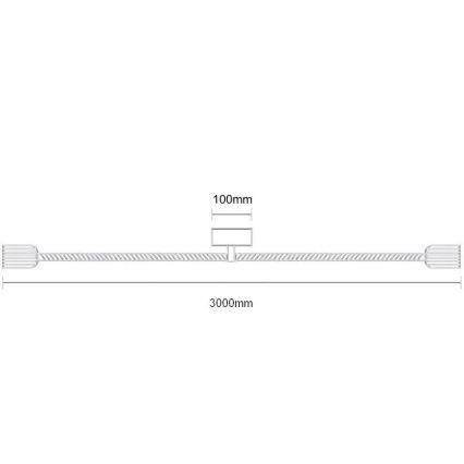 Kabel zasilający 2xE27/60W/230V 3 m
