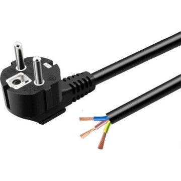 Kabel zasilający 3 m, 230 V, czarny