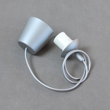 Kabel zasilający EDI 1xE27/60W/230V 90 cm srebrny