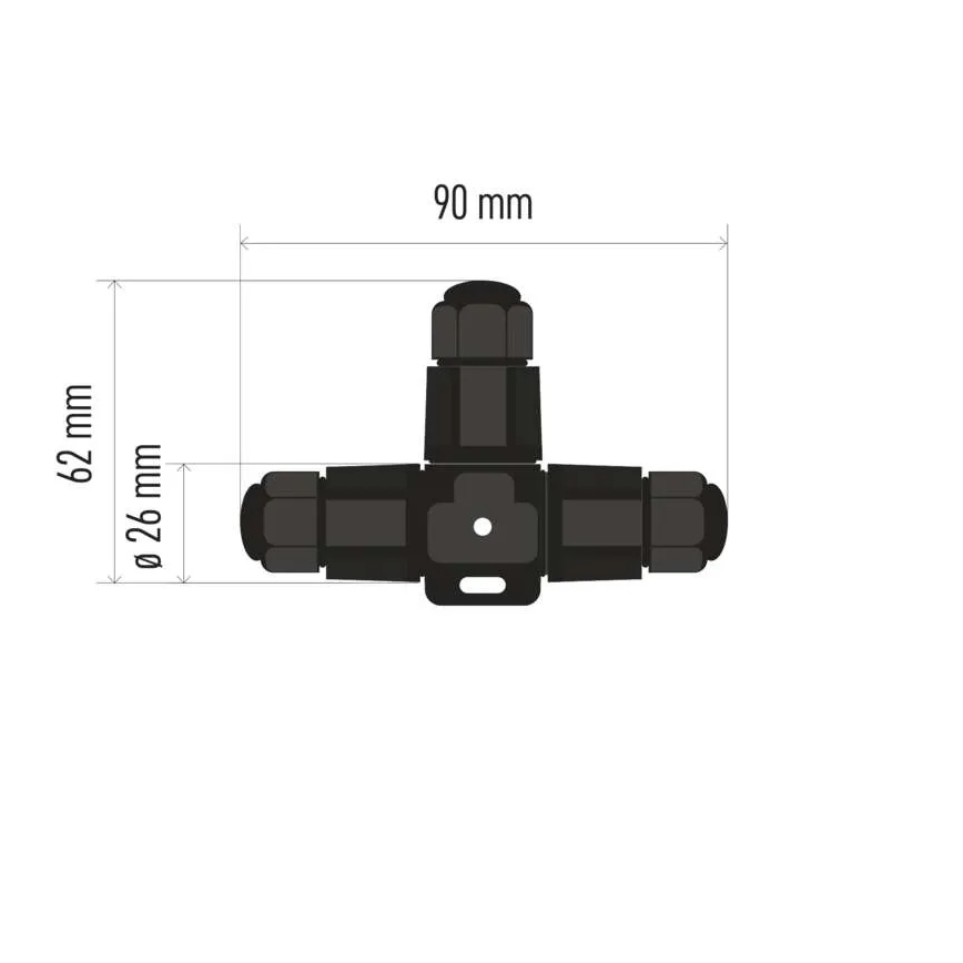 Kabelowa złączka T IP68