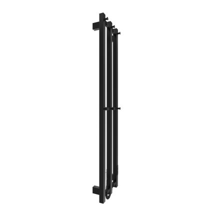 Kaloryfer łazienkowy HF SLIM 110W/230V 117x25 cm czarny kątowy