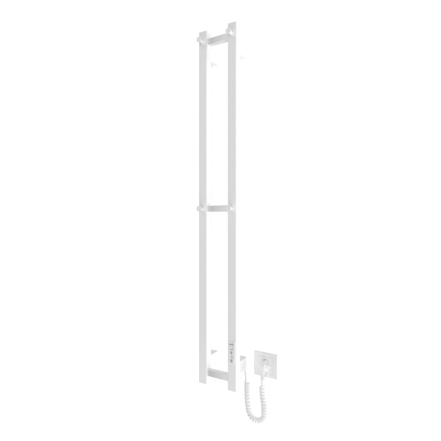 Kaloryfer łazienkowy HF SLIM 80W/230V 117x14 cm biały kątowy