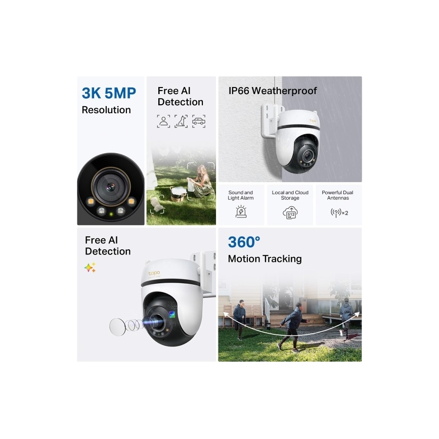 Kamera zewnętrzna IP66 Wi‑Fi