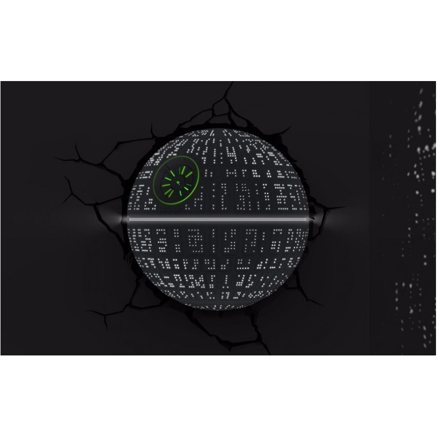 Kanlux 15216 - Reflektor punktowy Kinkiet 3D STAR WARS DEATH STAR LED/3xAA