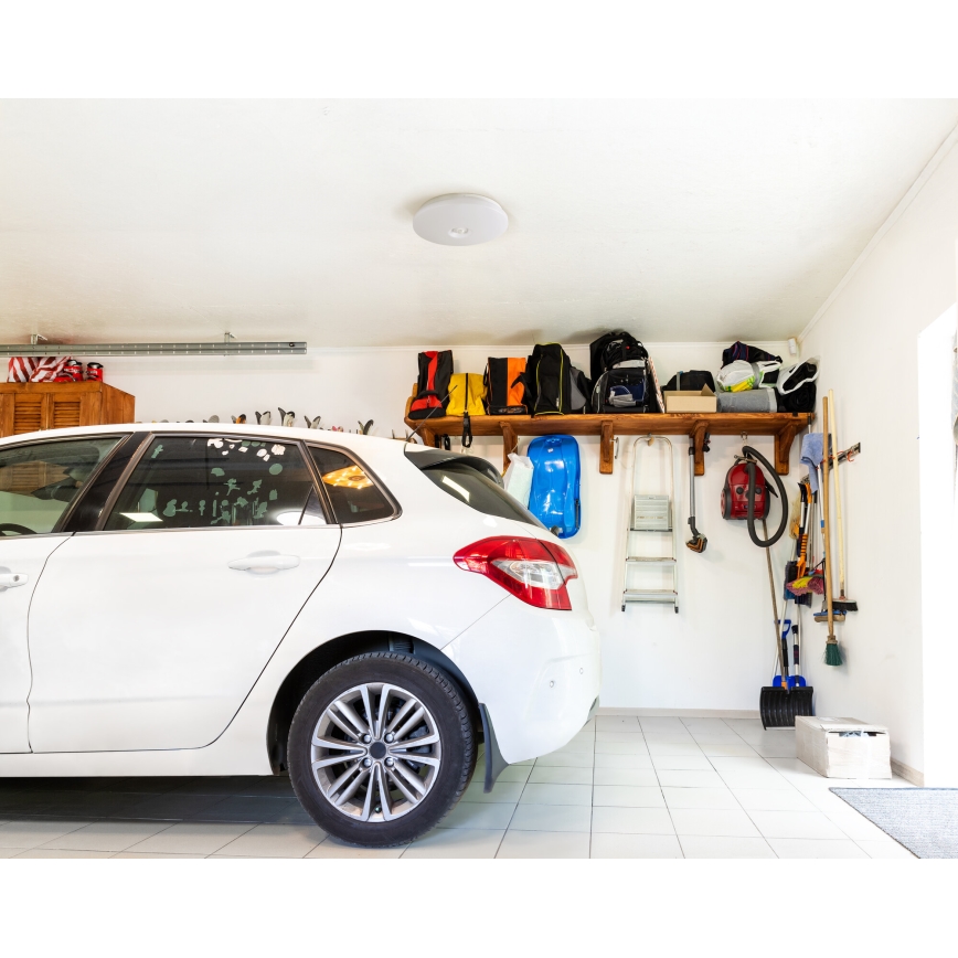 Oprawa sufitowa LED z czujnikiem ruchu i zmierzchu FOGLER LED/17W/230V, średnica 33 cm