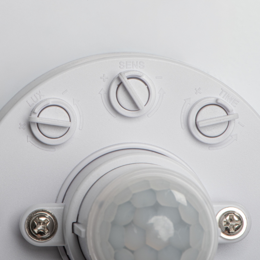 Oprawa sufitowa LED z czujnikiem ruchu i zmierzchu FOGLER LED/17W/230V, średnica 33 cm