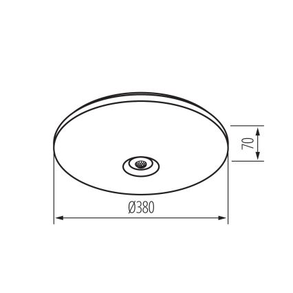 Oprawa sufitowa LED z czujnikiem ruchu i zmierzchu FOGLER LED/24W/230V śr. 38 cm