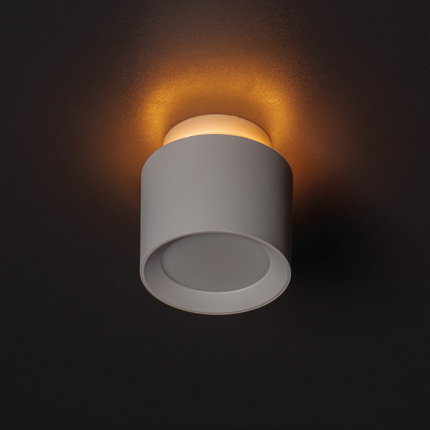 Oprawa punktowa LED SONOR LED/6W/230V 3000/4000/5700K + LED/1,5W 2200K śr. 9 cm biała