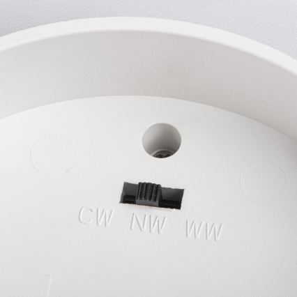 Oprawa punktowa LED SONOR LED/6W/230V 3000/4000/5700K + LED/1,5W 2200K śr. 9 cm biała