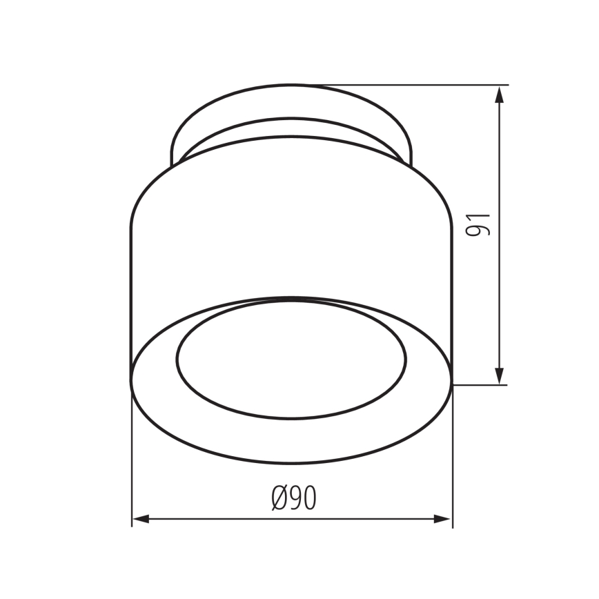 Oprawa punktowa LED SONOR LED/6W/230V 3000/4000/5700K + LED/1,5W 2200K śr. 9 cm biała