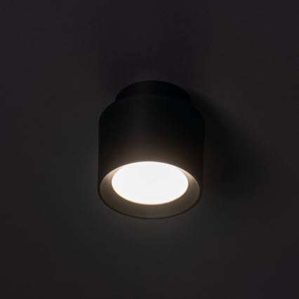 Oprawa punktowa LED SONOR LED/6W/230V 3000/4000/5700K + LED/1,5W 2200K średnica 9 cm czarna