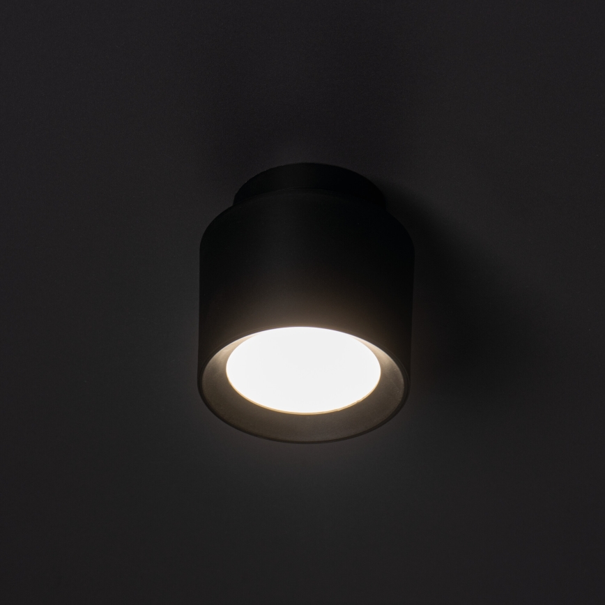 Oprawa punktowa LED SONOR LED/6W/230V 3000/4000/5700K + LED/1,5W 2200K średnica 9 cm czarna