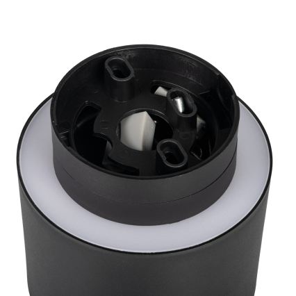 Oprawa punktowa LED SONOR LED/6W/230V 3000/4000/5700K + LED/1,5W 2200K średnica 9 cm czarna