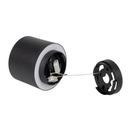 Oprawa punktowa LED SONOR LED/6W/230V 3000/4000/5700K + LED/1,5W 2200K średnica 9 cm czarna