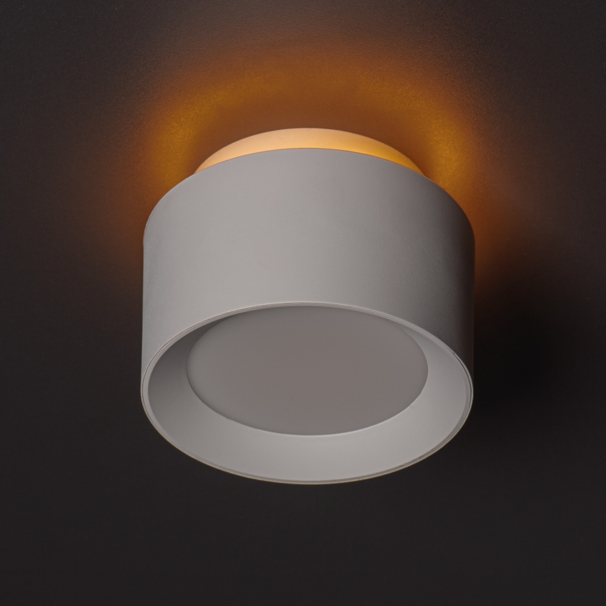 Oprawa punktowa LED SONOR LED/12W/230V 3000/4000/5700K + LED/1,5W 2200K śr. 14 cm biała