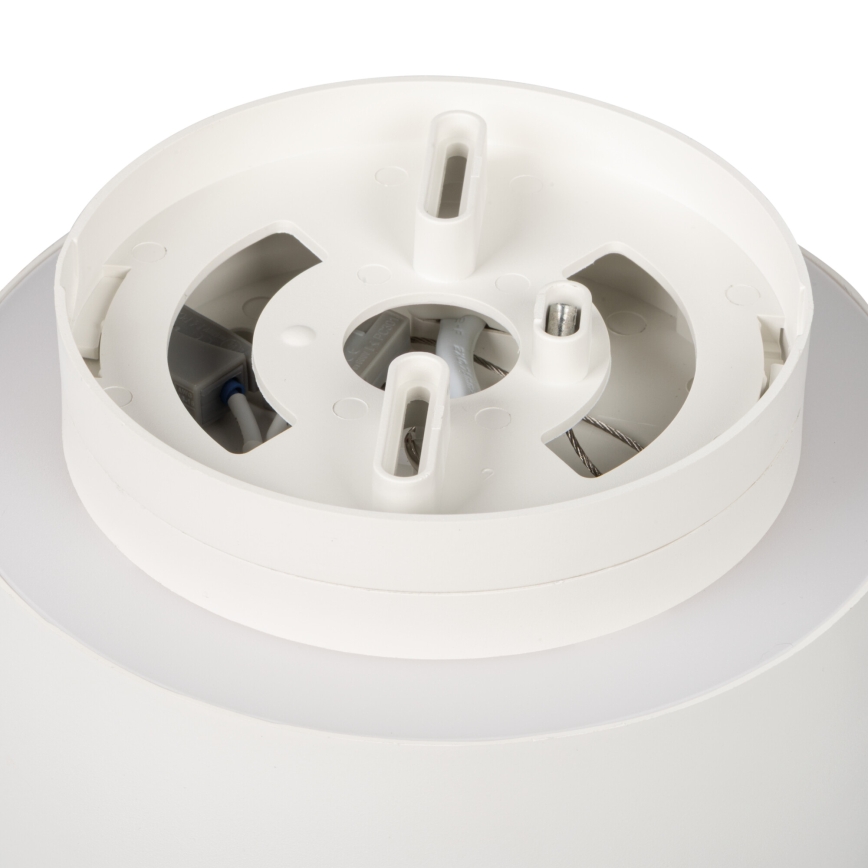 Oprawa punktowa LED SONOR LED/12W/230V 3000/4000/5700K + LED/1,5W 2200K śr. 14 cm biała