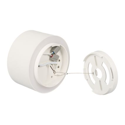 Oprawa punktowa LED SONOR LED/12W/230V 3000/4000/5700K + LED/1,5W 2200K śr. 14 cm biała
